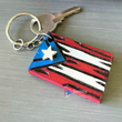 Mi Bandera Caoba/Mahogany Wooden Keychain