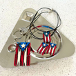 Mi Bandera Caoba/Mahogany Matching Jewelry & Keychain Bundle